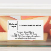 白い四角形にビジネスブランドの粘着ラベル ラベル (貼付)