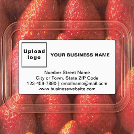 白い四角形にビジネスブランドの粘着ラベル ラベル