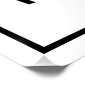 白い四角形にビジネスブランド光沢ポスター ポスター (コーナー)