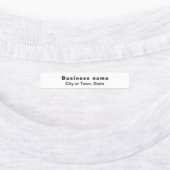 白い四角形の上にビジネスブランドのアイロンのラベル ラベル (貼付)