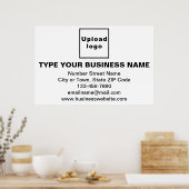 白い四角形の上にビジネスブランドのポスター ポスター (キッチン)