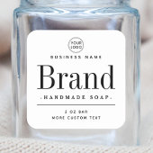 白い四角形の製品ラベル スクエアシール