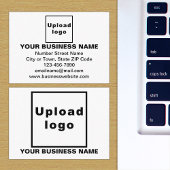 白い四角形エンクロージャカード上のビジネスブランド エンクロージャーカード
