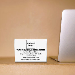 白い四角形フォトブロック上のビジネスブランド フォトブロック