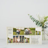 白い国の結婚式ありがとうフォトカード サンキューカード (スタンド正面)