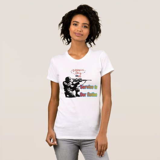 白い国への奉仕 Tシャツ (正面フル)