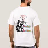 白い国への奉仕 Tシャツ (裏面)