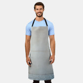 白い壁タイル エプロン (着用した状態)