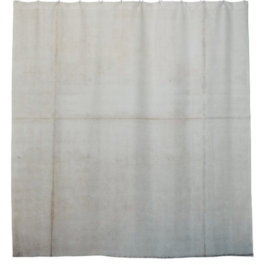 白い壁タイル シャワーカーテン (正面)