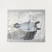 白い夢の馬 タペストリー (正面(横))