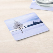 白い夢-コースター スクエアペーパーコースター (アングル)