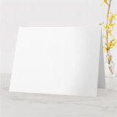 白い大きいグリーティングカード カード (黄色い花)