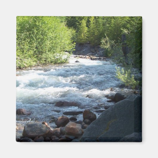 白い大文字。 マグネット (正面)