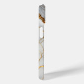 白い大理石と金ゴールド静脈 Case-Mate iPhoneケース (裏面 / 右)