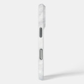 白い大理石にシックな黒のスクリプトモノグラム Case-Mate iPhoneケース (裏面 / 右)