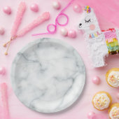 白い大理石のような顔 ペーパープレート (パーティー)