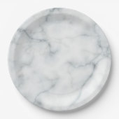 白い大理石のような顔 ペーパープレート (正面)