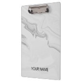白い大理石のクリカスタマイズップボード クリップボード (左)