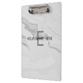 白い大理石のクリカスタマイズップボード クリップボード (左)