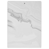 白い大理石のクリカスタマイズップボード クリップボード (裏面)
