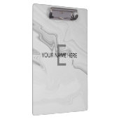 白い大理石のクリカスタマイズップボード クリップボード (右)