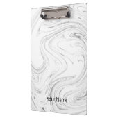 白い大理石のクリカスタマイズップボード クリップボード (左)