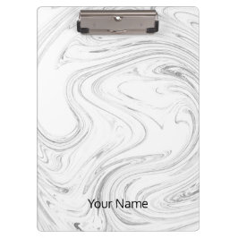 白い大理石のクリカスタマイズップボード クリップボード
