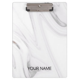 白い大理石のクリカスタマイズップボード クリップボード