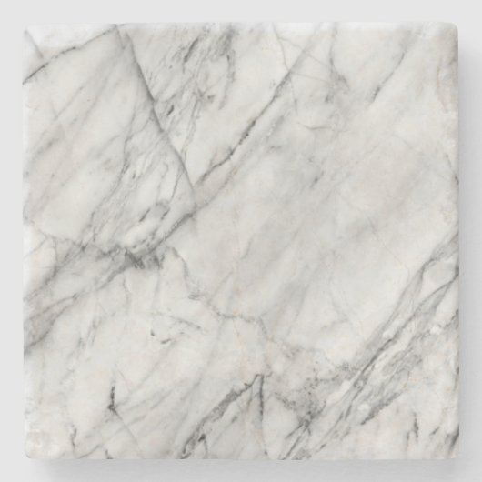 白い大理石のコースター ストーンコースター (正面)