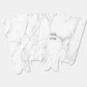 白い大理石のテクスチャカスタムポップコーン フェイバーボックス (見開き)