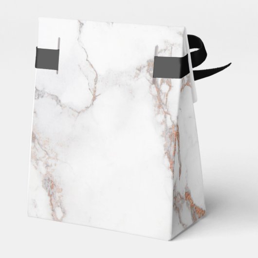 白い大理石のテクスチャHappy Mother's Day フェイバーボックス (裏面サイド)