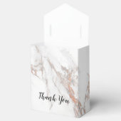 白い大理石のテクスチャHappy Thank You フェイバーボックス (オープン)