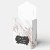 白い大理石のテ結婚クスチャ感謝していの フェイバーボックス (オープン)