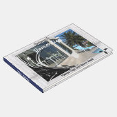 白い大理石のフォトフレーム（黒） ゲストブック (コーナー)