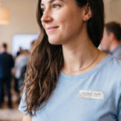白い大理石のプロフェッショナルパーソナライズされた名タグ 名札