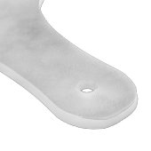 白い大理石のモダンスクリプパーソナライズされたト名 カッティングボード (角)