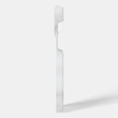 白い大理石のモダンスクリプパーソナライズされたト名 iPhoneケース (左側面)