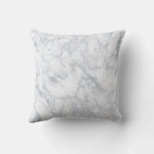 白い大理石の外観 クッション (裏面)