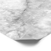 白い大理石の床のテクスチャと背面のパターン ポスター (角)