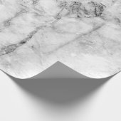 白い大理石の床のテクスチャと背面のパターン ラッピングペーパー (角)