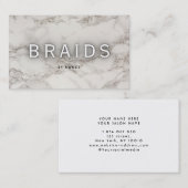 白い大理石の組み合わせ 名刺 (正面/裏面)