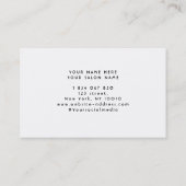 白い大理石の組み合わせ 名刺 (裏面)