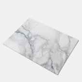 白い大理石の質 ドアマット (アングル)