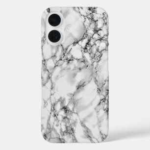 白い大理石のiPhoneケース iPhone 16ケース