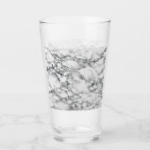 白い大理石ガラス タンブラーグラス (正面)