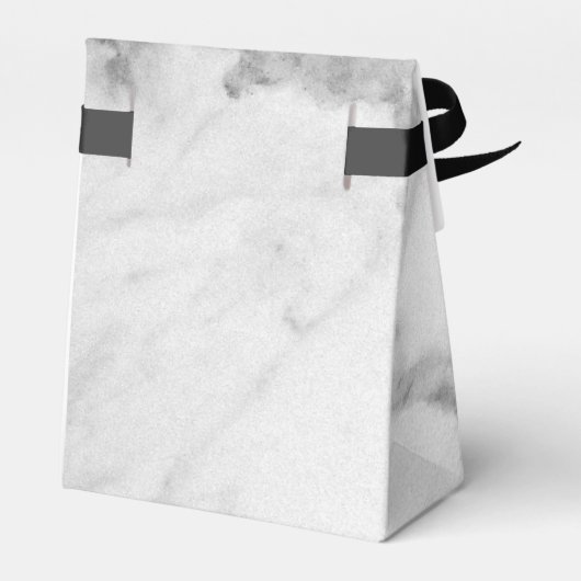 白い大理石ギフトボックス フェイバーボックス (裏面サイド)