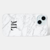 白い大理石ケースメイトApple iPhone 15ケース Case-Mate iPhoneケース (裏面 (横))