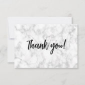 白い大理石サンキューカード サンキューカード (正面)