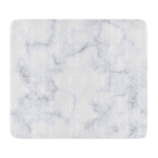 白い大理石テクスチャ カッティングボード (正面)