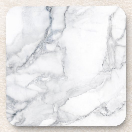 白い大理石テクスチャ コースター (正面)